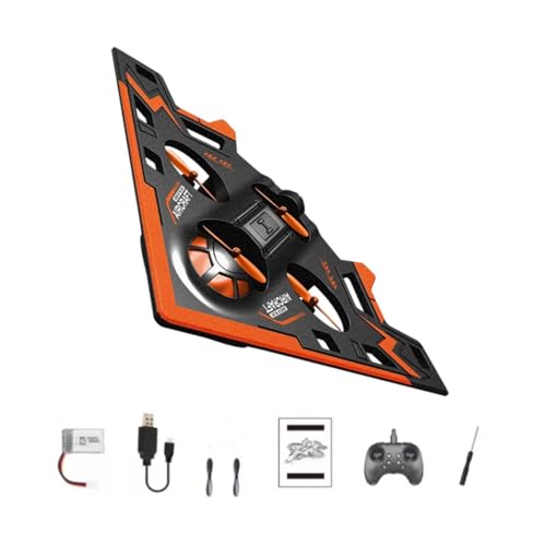 TTETTZ Fernsteuerbarer Rc Schaumstoff Flugzeug mit Lichteffekten Und Akrobatik für Jungen Mädchen Kinderfest Geschenk Garten Spielplatz, Orange TTETTZ Fernsteuerbarer Rc Schaumstoff Flugzeug mit Lichteffekten Und Akrobatik für Jungen Mädchen Kinderfest Geschenk Garten Spielplatz, Orange von TTETTZ