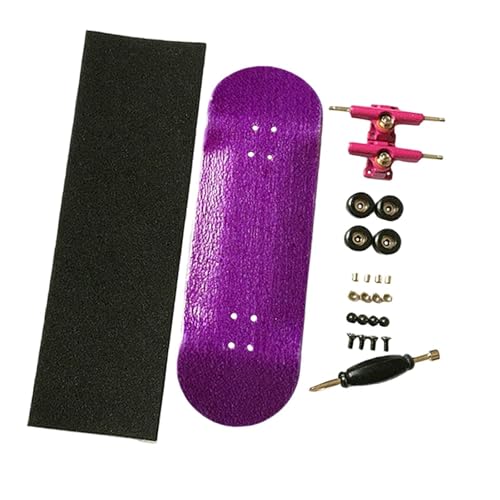 TTETTZ Fingerboard Sportartikel Holz Fingerplatine für Skateliebhaber Männer Frauen, Lila TTETTZ Fingerboard Sportartikel Holz Fingerplatine für Skateliebhaber Männer Frauen, Lila von TTETTZ
