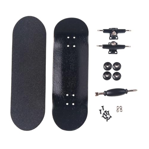 TTETTZ Fingerboard Sportartikel Holz Fingerplatine für Skateliebhaber Männer Frauen, Schwarz TTETTZ Fingerboard Sportartikel Holz Fingerplatine für Skateliebhaber Männer Frauen, Schwarz von TTETTZ