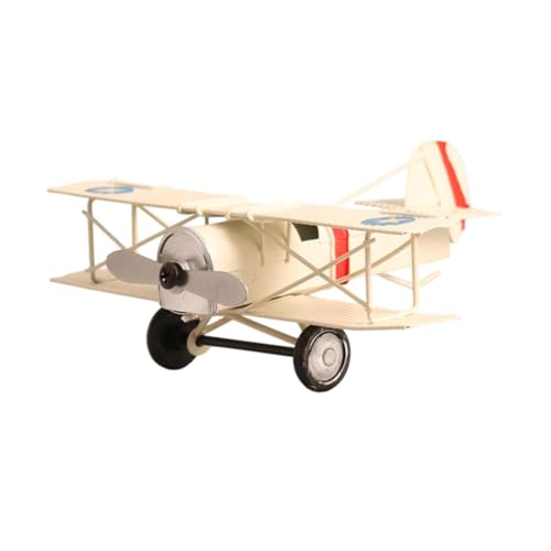 TTETTZ Flugzeugmodell Aus Eisen, Hubschraubermodell, Spielzeug für Die Wohnung, Weiß von TTETTZ