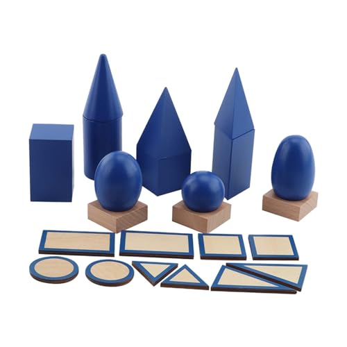 TTETTZ Geometrische Körperblöcke-Set, Kugeln, Entwicklungsgeschenk, Set, Würfel, Mathe-Spielblöcke für Jungen und Mädchen ab 3 Jahren von TTETTZ