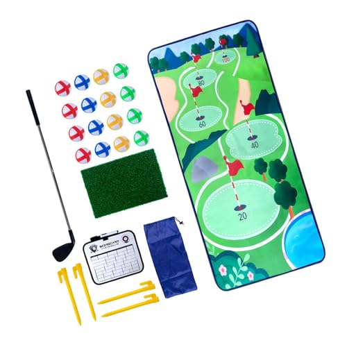 TTETTZ Golfspielset für Kinder, Freizeitaktivitäten mit Aufklebern für Strand Und Garten, Wiese von TTETTZ