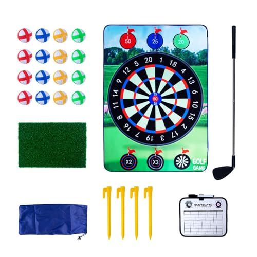 TTETTZ Golfspielset für Kinder, Freizeitaktivitäten mit Aufklebern für Strand Und Garten, Ziel von TTETTZ