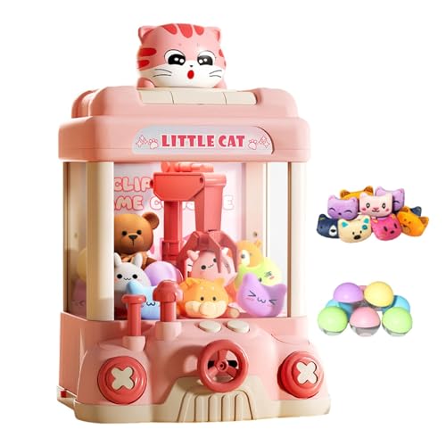 TTETTZ Greifspielautomat für Kinder, Tragbarer Mini Spielautomat, Preisvergabe für Jungen Und Mädchen, Rosa TTETTZ Greifspielautomat für Kinder, Tragbarer Mini Spielautomat, Preisvergabe für Jungen Und Mädchen, Rosa von TTETTZ