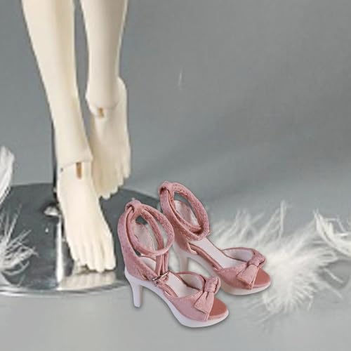 TTETTZ High Heel Schuhe Im Maßstab 1/4, BJD Puppenschuhe, Dekoration, Ankleiden, Stylische Puppenschuhe, Miniaturschuhe für Figuren, Körperaccessoire, Rosa TTETTZ High Heel Schuhe Im Maßstab 1/4, BJD Puppenschuhe, Dekoration, Ankleiden, Stylische Puppenschuhe, Miniaturschuhe für Figuren, Körperaccessoire, Rosa von TTETTZ