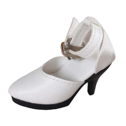 TTETTZ High Heels für 1/4 Puppen, Schuhe für Mini Puppen, Bequeme DIY Dekoration, Kostümzubehör für Geburtstagsgeschenke für 42–45 cm Große Puppen, Weiß TTETTZ High Heels für 1/4 Puppen, Schuhe für Mini Puppen, Bequeme DIY Dekoration, Kostümzubehör für Geburtstagsgeschenke für 42–45 cm Große Puppen, Weiß von TTETTZ