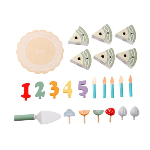 TTETTZ Hölzerne Geburtstagsfeier Kuchenspielzeugspiel Spielzeug für Kinder Im Alter von 3+ Jahren TTETTZ Hölzerne Geburtstagsfeier Kuchenspielzeugspiel Spielzeug für Kinder Im Alter von 3+ Jahren von TTETTZ