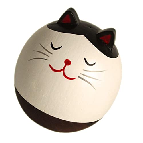 TTETTZ Hölzerne Tumbler Hartnäckige Tierfigur Spielzeug Home Office Schreibtisch Dekor, Katze von TTETTZ