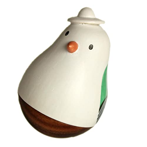 TTETTZ Hölzerne Tumbler Hartnäckige Tierfigur Spielzeug Home Office Schreibtisch Dekor, Vogel TTETTZ Hölzerne Tumbler Hartnäckige Tierfigur Spielzeug Home Office Schreibtisch Dekor, Vogel von TTETTZ