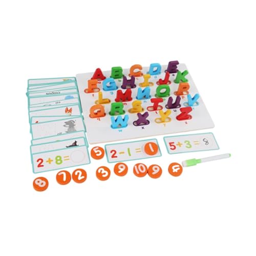 TTETTZ Holz Alphabet Puzzle Passende Puzzle Anzahl Alphabet Karteikarten Interaktive von TTETTZ