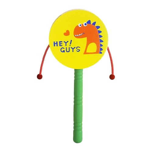 TTETTZ Holz Rassel Trommel für Babys, Dinosaurier TTETTZ Holz Rassel Trommel für Babys, Dinosaurier von TTETTZ