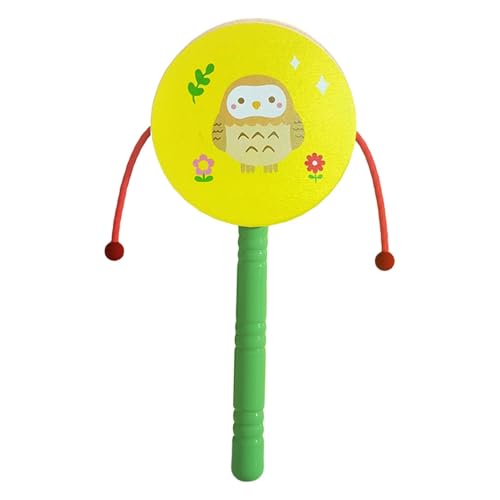 TTETTZ Holz Rassel Trommel für Babys, Eule TTETTZ Holz Rassel Trommel für Babys, Eule von TTETTZ