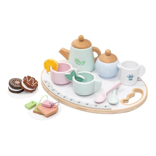 TTETTZ Holz Teeparty Set für Kleine Mädchen, 16 Teiliges Holz Teeservice, Spielzeug für Kinder, Geschenk TTETTZ Holz Teeparty Set für Kleine Mädchen, 16 Teiliges Holz Teeservice, Spielzeug für Kinder, Geschenk von TTETTZ