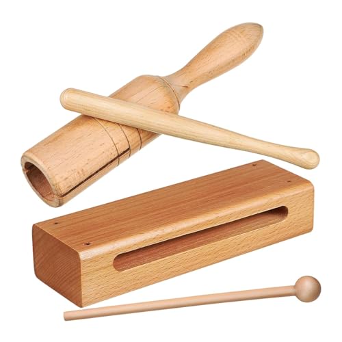 TTETTZ Holzblock Massivholz Musikspielzeug Pädagogisches Handschlaginstrument TTETTZ Holzblock Massivholz Musikspielzeug Pädagogisches Handschlaginstrument von TTETTZ