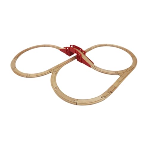 TTETTZ Holzeisenbahnschienen, Lernspielzeug, 24 Teilig, für Jungen von 2–4 Jahren TTETTZ Holzeisenbahnschienen, Lernspielzeug, 24 Teilig, für Jungen von 2–4 Jahren von TTETTZ