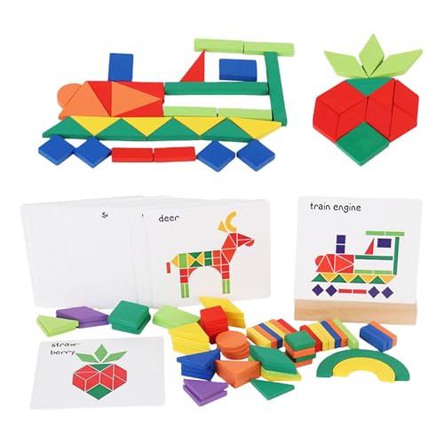 TTETTZ Holzform Puzzle Musterblöcke, Puzzles für Jedes Alter von TTETTZ