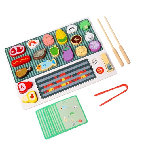 TTETTZ Holzgrill Spielzeug für Kinder, Grillspielzeug für Kinder Im Alter von 3, 4, 5, 6 Jahren TTETTZ Holzgrill Spielzeug für Kinder, Grillspielzeug für Kinder Im Alter von 3, 4, 5, 6 Jahren von TTETTZ
