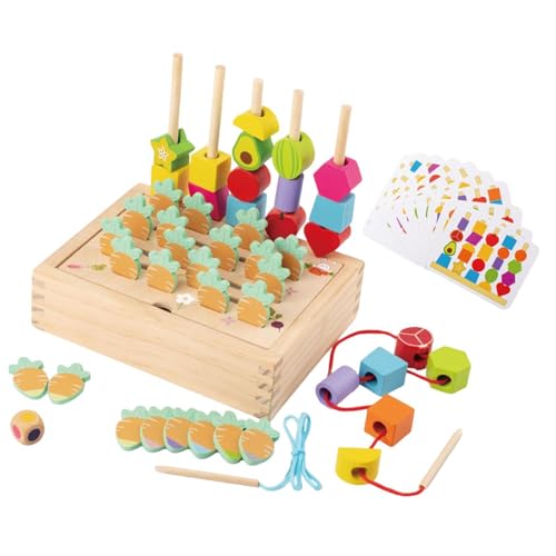 TTETTZ Holzperlen Sequenzierungsspielzeug Farbabgleich Puzzle Spielzeug für Kinder von TTETTZ