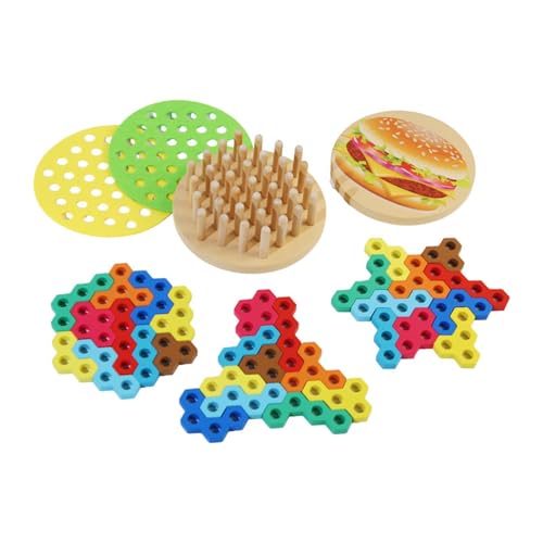 TTETTZ Holzpuzzle Spielzeug, Form Und Farberkennungsspielzeug für Jungen Und Mädchen Im Vorschulalter TTETTZ Holzpuzzle Spielzeug, Form Und Farberkennungsspielzeug für Jungen Und Mädchen Im Vorschulalter von TTETTZ