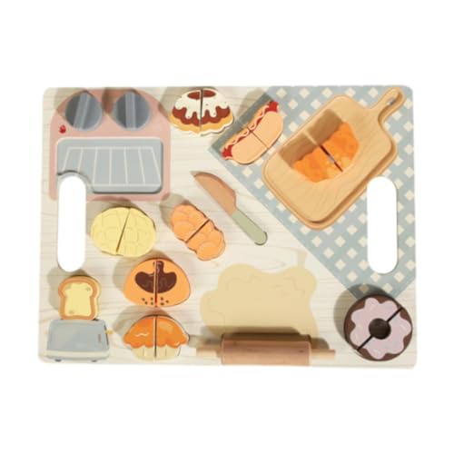 TTETTZ Holzspielzeug Set für Kinder, Küchenutensilien, Rollenspiel Und Schneideaktivitäten Ab 3 Jahren, Brot TTETTZ Holzspielzeug Set für Kinder, Küchenutensilien, Rollenspiel Und Schneideaktivitäten Ab 3 Jahren, Brot von TTETTZ