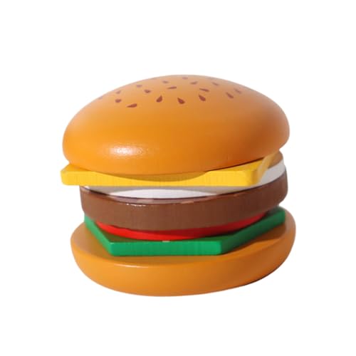 TTETTZ Holzspielzeug Stapel Lebensmittel Puzzle für Vorschulkinder, Hamburger TTETTZ Holzspielzeug Stapel Lebensmittel Puzzle für Vorschulkinder, Hamburger von TTETTZ