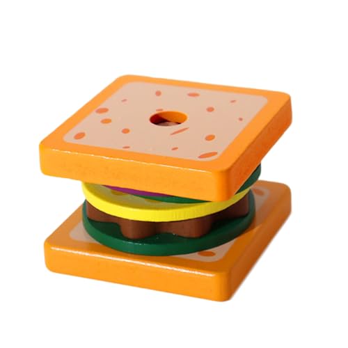 TTETTZ Holzspielzeug Stapel Lebensmittel Puzzle für Vorschulkinder, Sandwich TTETTZ Holzspielzeug Stapel Lebensmittel Puzzle für Vorschulkinder, Sandwich von TTETTZ