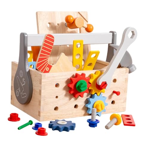 TTETTZ Holzwerkzeug Tool Kits für Kinder Zum Zählen von Übereinstimmungskonstruktionsfähigkeiten von TTETTZ