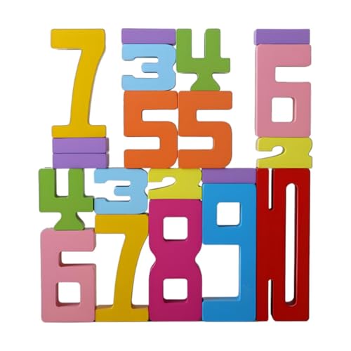 TTETTZ Holzzahlenblock Spielzeug Lernen Mathematische Zahlen für Kinder Im Alter von 3 4 5 Jahren TTETTZ Holzzahlenblock Spielzeug Lernen Mathematische Zahlen für Kinder Im Alter von 3 4 5 Jahren von TTETTZ