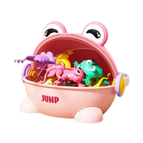 TTETTZ Hüpfende Frösche in Bunten Farben, Spielzeug für Kinder Und Partygeschenke, Rosa TTETTZ Hüpfende Frösche in Bunten Farben, Spielzeug für Kinder Und Partygeschenke, Rosa von TTETTZ