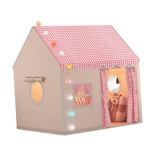 TTETTZ Indoor-Spielzelt für Kinder, Prinzessinnenschloss mit Fenster und Tür, Faltbare Struktur, Rot TTETTZ Indoor-Spielzelt für Kinder, Prinzessinnenschloss mit Fenster und Tür, Faltbare Struktur, Rot von TTETTZ