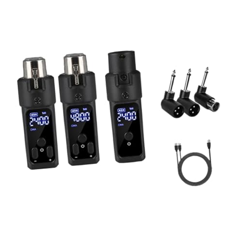TTETTZ Kabelloses Mikrofonsystem mit Sender und Empfänger, Reichweite 30 m, wiederaufladbar, Verfügt über Einen Dynamischen Mikrofonmodus TTETTZ Kabelloses Mikrofonsystem mit Sender und Empfänger, Reichweite 30 m, wiederaufladbar, Verfügt über Einen Dynamischen Mikrofonmodus von TTETTZ