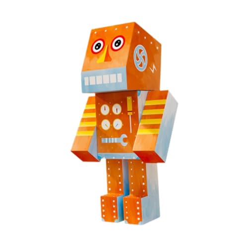 TTETTZ Karton Puzzle, 3D Papierpuzzle, DIY Roboter Set für Kinder Und Erwachsene, Geschenke von TTETTZ