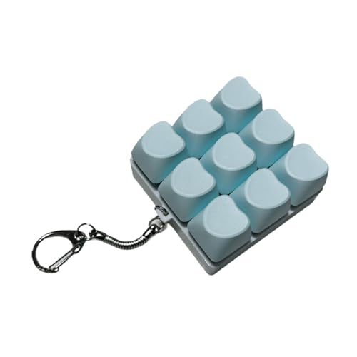 TTETTZ Keyboard Schlüsselanhänger Mechanische Fidget Klicker Finger Spielzeug Sensorisch PVC Material Tragbar Leicht für Geschenk Büro Zuhause, Blau TTETTZ Keyboard Schlüsselanhänger Mechanische Fidget Klicker Finger Spielzeug Sensorisch PVC Material Tragbar Leicht für Geschenk Büro Zuhause, Blau von TTETTZ