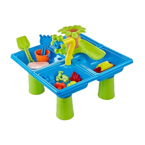 TTETTZ Kinder Sandwasserspiegel Aktivität Sensorischer Spieltisch für Alter von 3 bis 5 Jungen Im Hinterhof TTETTZ Kinder Sandwasserspiegel Aktivität Sensorischer Spieltisch für Alter von 3 bis 5 Jungen Im Hinterhof von TTETTZ