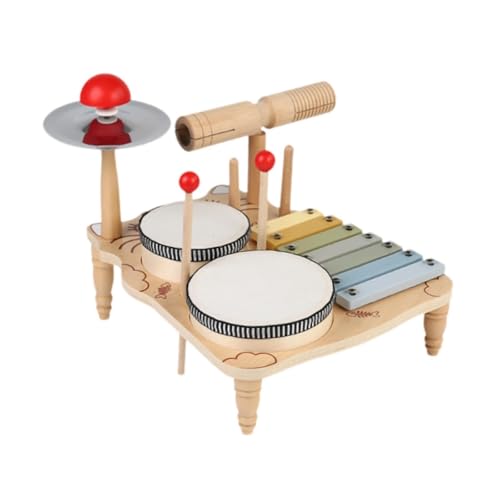 TTETTZ Kinder Schlagzeug, Musikinstrument, Spielzeug für Kinder Im Alter von 3 4 5 6 Jahren von TTETTZ
