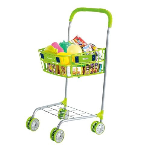 TTETTZ Kindereinkaufswagen Trolley Kinder Lebensmittelwagen Spielzeug für Kinder Party Gefälligkeiten TTETTZ Kindereinkaufswagen Trolley Kinder Lebensmittelwagen Spielzeug für Kinder Party Gefälligkeiten von TTETTZ