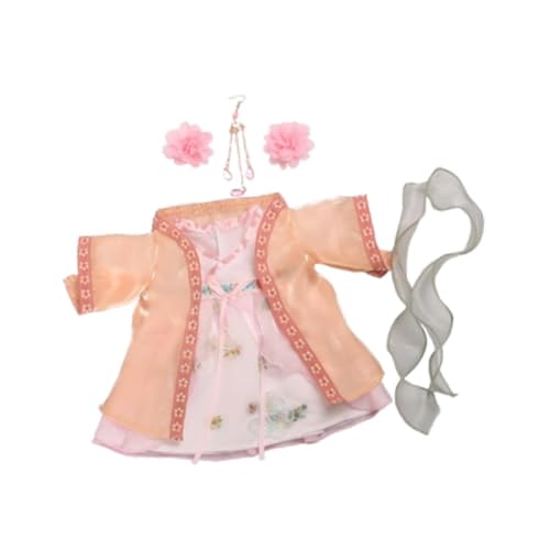 TTETTZ Kleid für Puppen, Outfit Zubehör, Foto Accessoires, DIY Spielzeug für Kinder, Geeignet für 30 cm Puppen, Orange TTETTZ Kleid für Puppen, Outfit Zubehör, Foto Accessoires, DIY Spielzeug für Kinder, Geeignet für 30 cm Puppen, Orange von TTETTZ