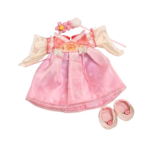 TTETTZ Kleid für Puppen, Outfit Zubehör, Foto Accessoires, DIY Spielzeug für Kinder, Geeignet für 30 cm Puppen, Rosa TTETTZ Kleid für Puppen, Outfit Zubehör, Foto Accessoires, DIY Spielzeug für Kinder, Geeignet für 30 cm Puppen, Rosa von TTETTZ