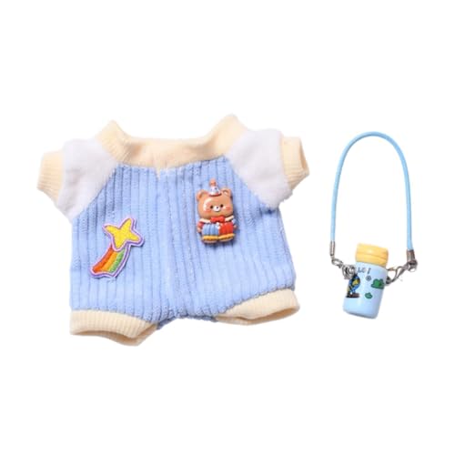 TTETTZ Kleidung für Plüschpuppen 15–17 cm mit Wasserkocher, Anzieh-Accessoires, Blau TTETTZ Kleidung für Plüschpuppen 15–17 cm mit Wasserkocher, Anzieh-Accessoires, Blau von TTETTZ