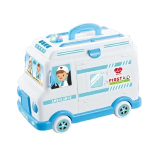 TTETTZ Krankenwagen Arzt Set für Kinder, Pädagogisches Arzt Set, Entwicklungsförderndes, Tragbares Rollenspiel für Kinder Im Alter von 3 4 5 Jahren, Geschenk, Blau TTETTZ Krankenwagen Arzt Set für Kinder, Pädagogisches Arzt Set, Entwicklungsförderndes, Tragbares Rollenspiel für Kinder Im Alter von 3 4 5 Jahren, Geschenk, Blau von TTETTZ
