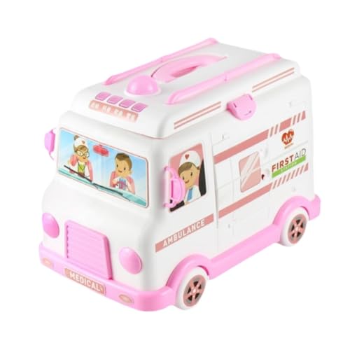 TTETTZ Krankenwagen Arzt Set für Kinder, Pädagogisches Arzt Set, Entwicklungsförderndes, Tragbares Rollenspiel für Kinder Im Alter von 3 4 5 Jahren, Geschenk, Rosa TTETTZ Krankenwagen Arzt Set für Kinder, Pädagogisches Arzt Set, Entwicklungsförderndes, Tragbares Rollenspiel für Kinder Im Alter von 3 4 5 Jahren, Geschenk, Rosa von TTETTZ