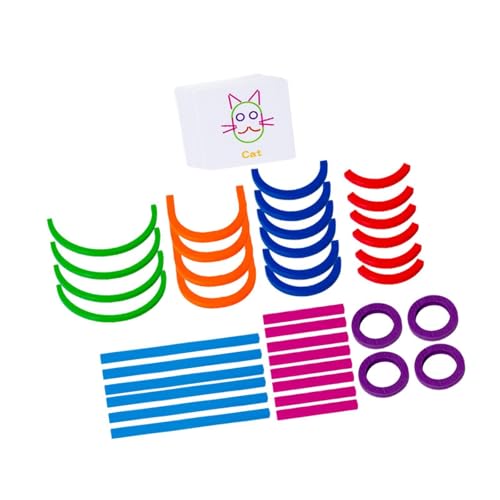 TTETTZ Kreative Stäbe Und Ringe, Lernspielzeug für Kinder Und Kleinkinder TTETTZ Kreative Stäbe Und Ringe, Lernspielzeug für Kinder Und Kleinkinder von TTETTZ