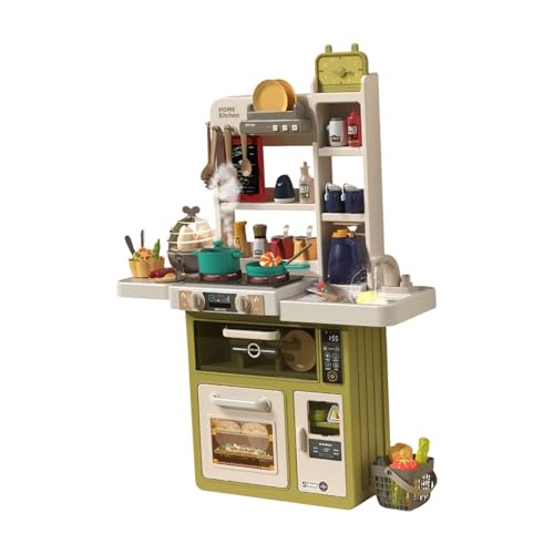 TTETTZ Küchenspielzeug Set, Rollenspiel für Mädchen Und Jungen mit Lebensmitteln, Grün 63st TTETTZ Küchenspielzeug Set, Rollenspiel für Mädchen Und Jungen mit Lebensmitteln, Grün 63st von TTETTZ