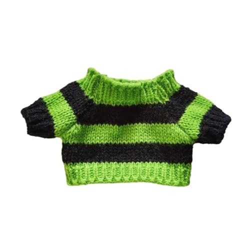 TTETTZ Lockerer Pullover für Puppen, Puppenkostüme, Zum Selbermachen Ihrer Puppen, Puppenkleidung für 20 cm Puppen Als Geburtstagsgeschenk für Kinder, Hellgrüne Streifen TTETTZ Lockerer Pullover für Puppen, Puppenkostüme, Zum Selbermachen Ihrer Puppen, Puppenkleidung für 20 cm Puppen Als Geburtstagsgeschenk für Kinder, Hellgrüne Streifen von TTETTZ
