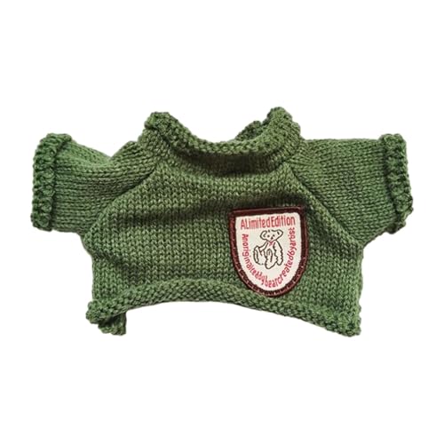 TTETTZ Lockerer Pullover für Puppen, Puppenkostüme, Zum Selbermachen Ihrer Puppen, Puppenkleidung für 20 cm Puppen Als Geburtstagsgeschenk für Kinder, Grüner Bär TTETTZ Lockerer Pullover für Puppen, Puppenkostüme, Zum Selbermachen Ihrer Puppen, Puppenkleidung für 20 cm Puppen Als Geburtstagsgeschenk für Kinder, Grüner Bär von TTETTZ