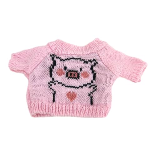 TTETTZ Lockerer Pullover für Puppen, Puppenkostüme, Zum Selbermachen Ihrer Puppen, Puppenkleidung für 20 cm Puppen Als Geburtstagsgeschenk für Kinder, Rosa Schwein TTETTZ Lockerer Pullover für Puppen, Puppenkostüme, Zum Selbermachen Ihrer Puppen, Puppenkleidung für 20 cm Puppen Als Geburtstagsgeschenk für Kinder, Rosa Schwein von TTETTZ