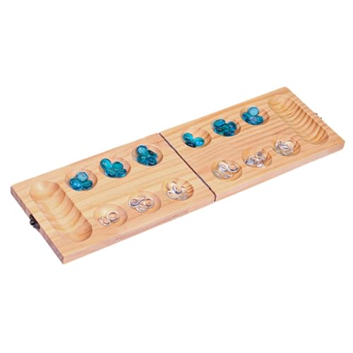 TTETTZ Mancala Brettspiel Aus Holz mit Schloss, 48 Perlen für Unterhaltung, Party für Erwachsene TTETTZ Mancala Brettspiel Aus Holz mit Schloss, 48 Perlen für Unterhaltung, Party für Erwachsene von TTETTZ