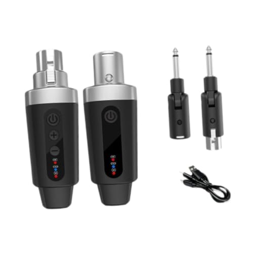 TTETTZ Mikrofonsystem Sender Empfänger für E Gitarre Und Bass mit Einfachem Anschluss, Set A TTETTZ Mikrofonsystem Sender Empfänger für E Gitarre Und Bass mit Einfachem Anschluss, Set A von TTETTZ