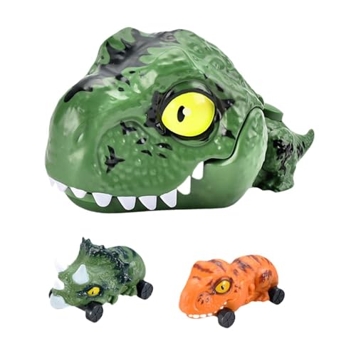 TTETTZ Mini Dinosaurier Fahrzeuge für Kinder, Aktivierung Durch Drücken, Grün von TTETTZ