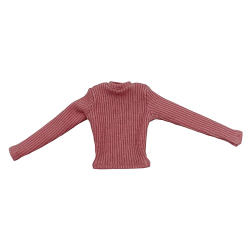 TTETTZ Miniatur Casual Tops für Puppenmodelle, Langarm Oberteile für 12 Zoll Figuren, Rosa von TTETTZ